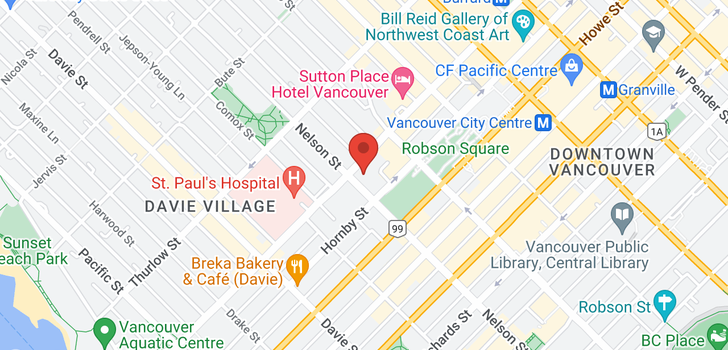 map of 1409 989 NELSON STREET